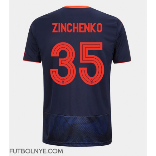 Camiseta Nottingham Forest Oleksandr Zinchenko #35 Tercera Equipación 2025-26 manga corta Camiseta Nottingham Forest Oleksandr Zinchenko #35 Tercera Equipación 2025-26 manga corta
